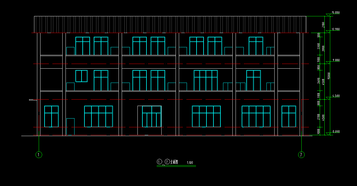 3层1055平方-某公司7#防疫综合楼A