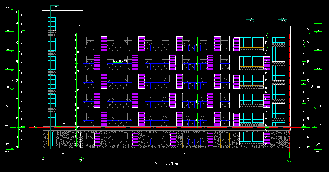 6层5196平方-特殊教育职业学校宿舍楼